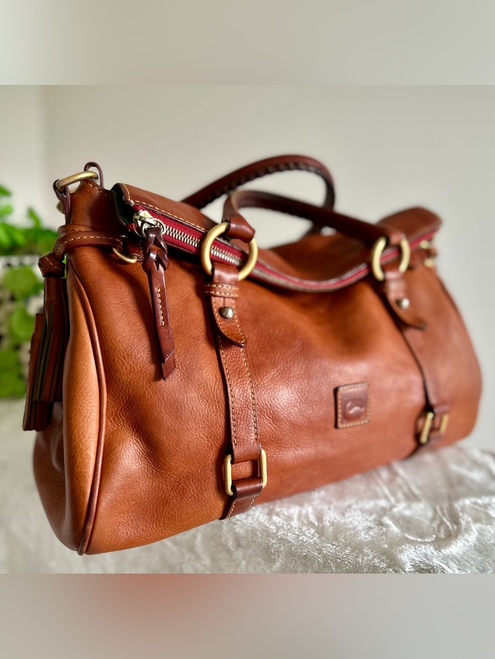 Dooney & Bourke Large Vintage Florentine Leather Satchel - Picture 16 of 16
